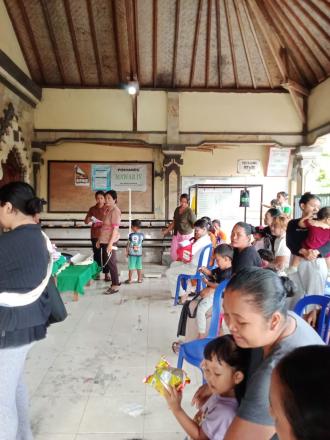 Posyandu Balita Mawar IV Desa Anturan Bersamaan dengan Monev DASHAT untuk Pencegahan Stunting